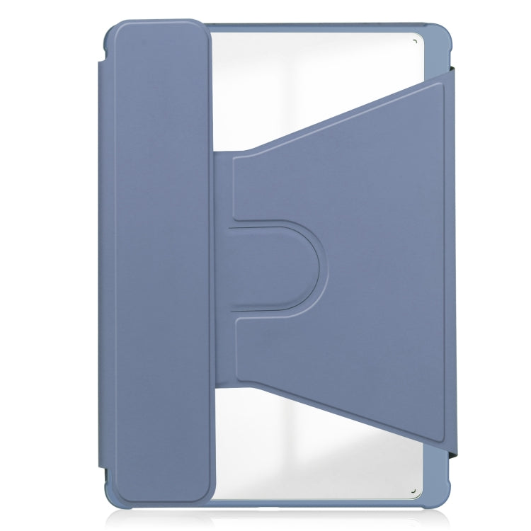 For iPad Pro 13 2024 Transparent Rotation Smart Leather Tablet Case with Keyboard(Lavender) - iPad Pro 13 2024 Cases by PMC TechLife | Online Shopping South Africa | PMC TechLife | Buy Now Pay Later Mobicred
