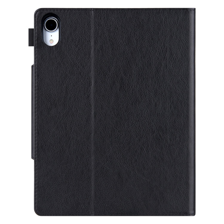 For iPad Pro 13 2024 Solid Color Metal Buckle Leather Smart Tablet Case(Black) - iPad Pro 13 2024 Cases by PMC TechLife | Online Shopping South Africa | PMC TechLife | Buy Now Pay Later Mobicred