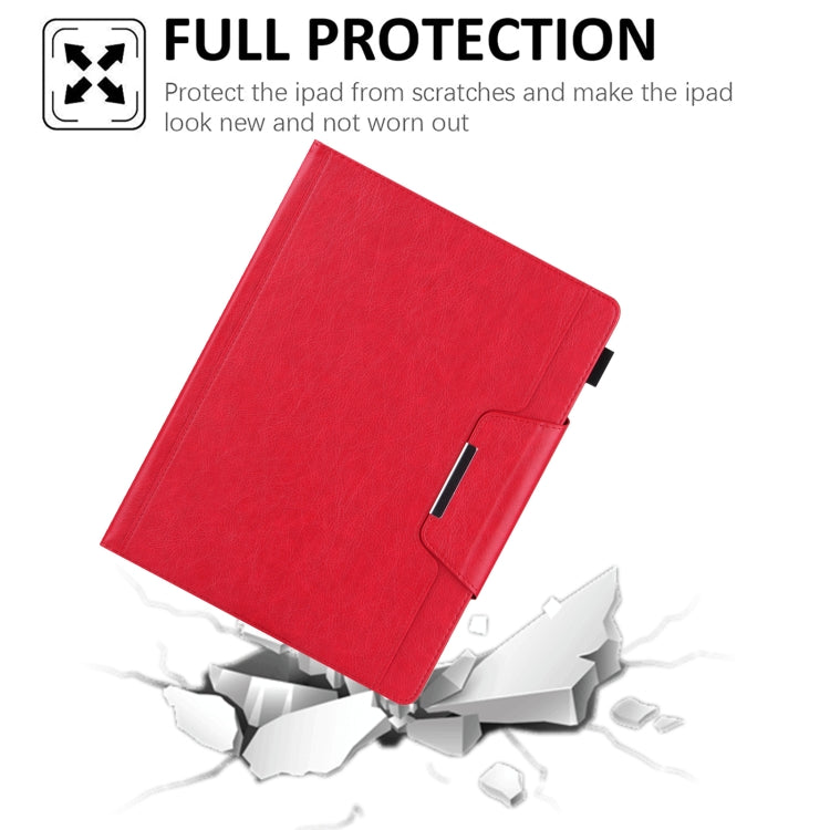 For iPad Pro 11 2024 Solid Color Metal Buckle Leather Smart Tablet Case(Red) - iPad Pro 11 2024 Cases by PMC TechLife | Online Shopping South Africa | PMC TechLife | Buy Now Pay Later Mobicred