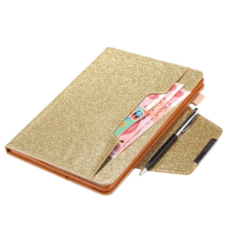 For iPad Pro 13 2024 Glitter Metal Buckle Leather Smart Tablet Case(Gold) - iPad Pro 13 2024 Cases by PMC TechLife | Online Shopping South Africa | PMC TechLife | Buy Now Pay Later Mobicred