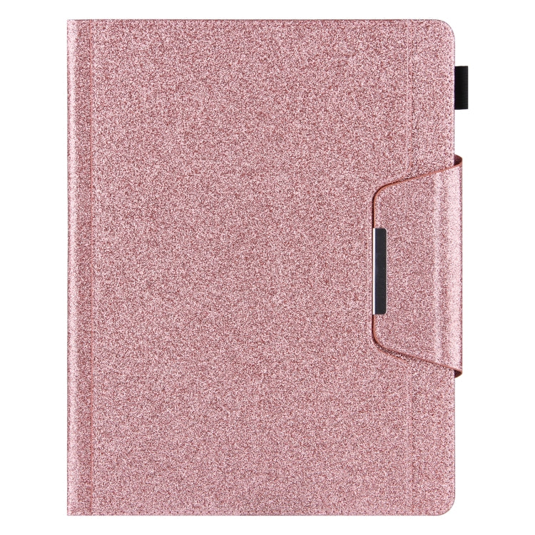 For iPad Pro 11 2024 Glitter Metal Buckle Leather Smart Tablet Case(Rose Gold) - free shipping - PMC TechLife - Order now!
