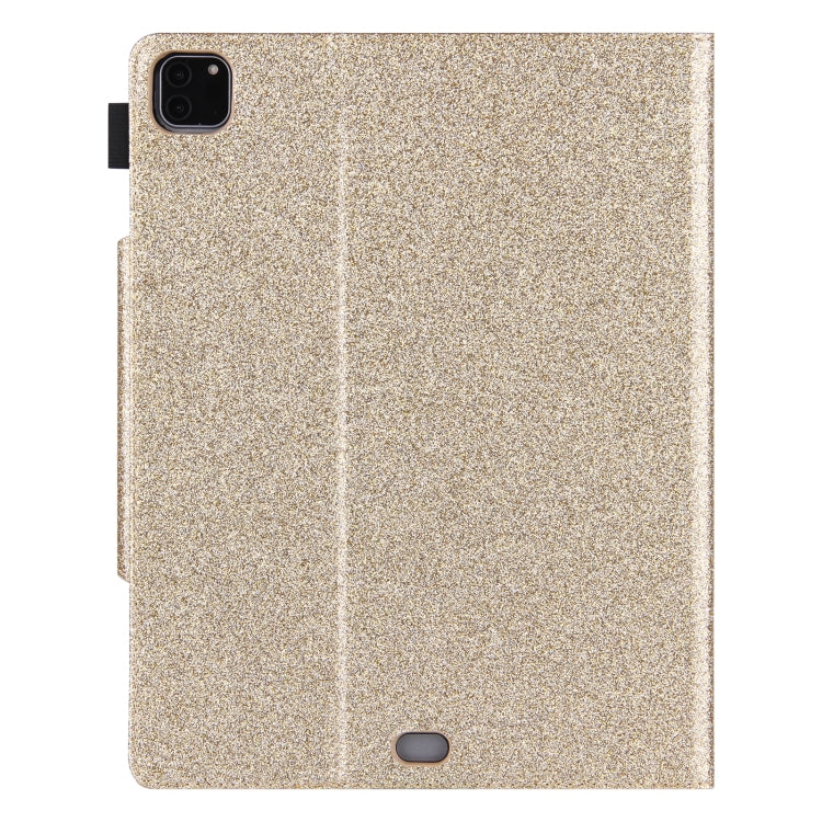 For iPad Pro 11 2024 Glitter Metal Buckle Leather Smart Tablet Case(Gold) - free shipping - PMC TechLife - Order now!