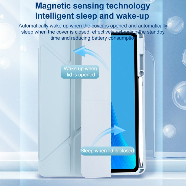 For Huawei MatePad Pro 11 2022 / 2024 Clear Acrylic Deformation Leather Tablet Case(Pink) - Huawei by PMC Jewellery | Online Shopping South Africa | PMC Jewellery | Buy Now Pay Later Mobicred