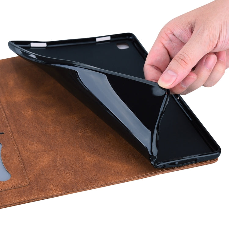 For iPad Pro 11 2024 Love Butterfly Embossed Leather Tablet Case(Brown) - iPad Pro 11 2024 Cases by PMC TechLife | Online Shopping South Africa | PMC TechLife | Buy Now Pay Later Mobicred