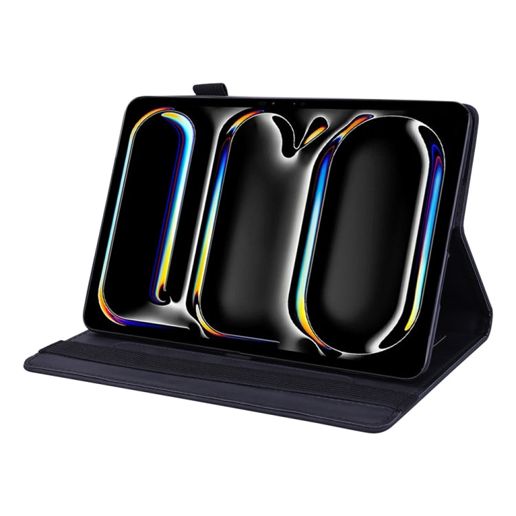 For iPad Pro 13 2024 Calf Texture Embossed Leather Tablet Case(Black) - iPad Pro 13 2024 Cases by PMC TechLife | Online Shopping South Africa | PMC TechLife | Buy Now Pay Later Mobicred