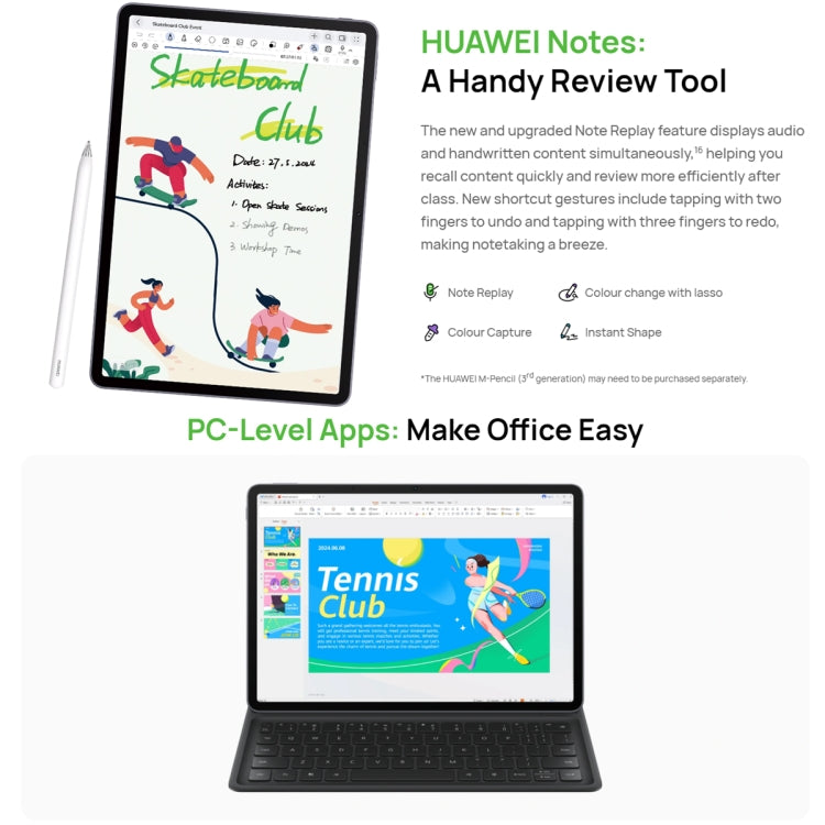 HUAWEI MatePad 11.5S PaperMatte Edition WIFI, 8GB+256GB, HarmonyOS 4.2 Hisilicon Kirin 9000WL, Not Support Google Play(Purple) - free shipping - PMC TechLife - Order now!