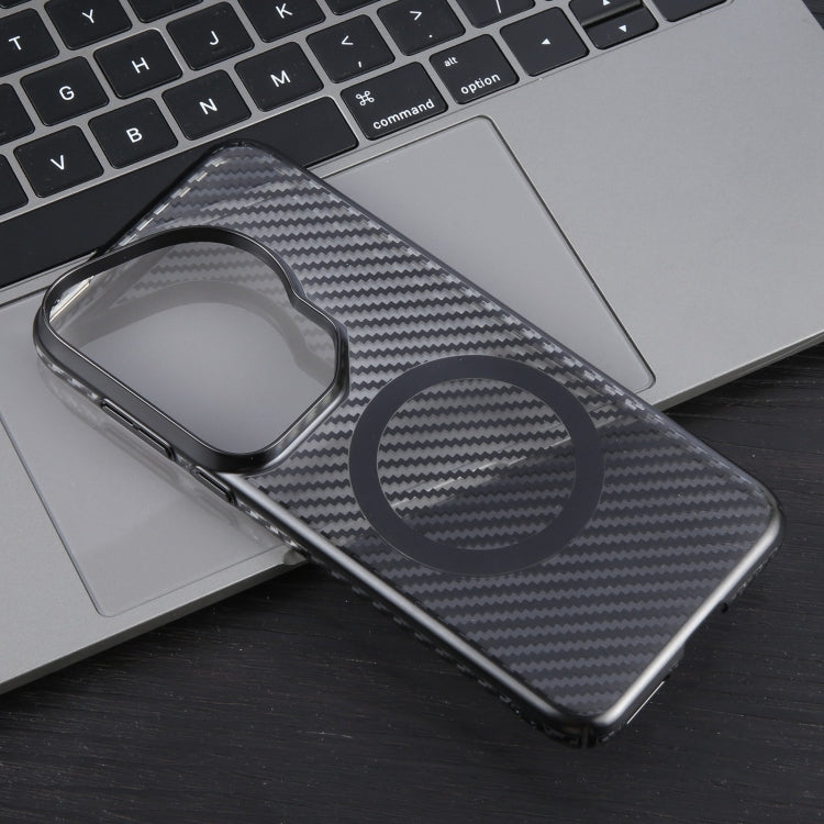 For Huawei Pura 70 Ultra 6D Plated Carbon Fiber Clear Magsafe PC Phone Case(Aurora Purple) - Huawei Cases by PMC Jewellery | Online Shopping South Africa | PMC Jewellery | Buy Now Pay Later Mobicred