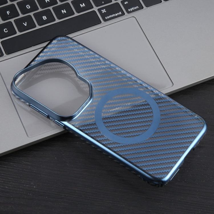 For Huawei Pura 70 Ultra 6D Plated Carbon Fiber Clear Magsafe PC Phone Case(Dream Blue) - Huawei Cases by PMC Jewellery | Online Shopping South Africa | PMC Jewellery | Buy Now Pay Later Mobicred