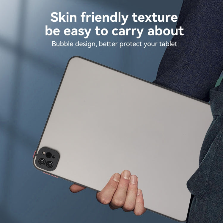 For iPad Air 13 2025 / 2024 Skin Feel 2 in 1 PC Hybrid TPU Tablet Case(Black) - iPad Air 13 2025 / 2024 Cases by PMC TechLife | Online Shopping South Africa | PMC TechLife | Buy Now Pay Later Mobicred
