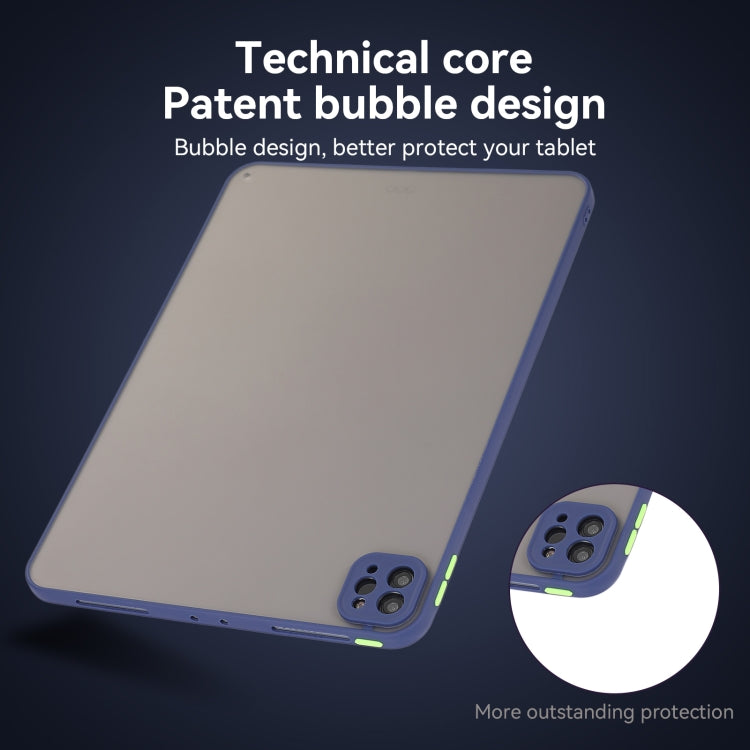For iPad Air 13 2024 Skin Feel 2 in 1 PC Hybrid TPU Tablet Case(Blue) - iPad Air 13 2024 Cases by PMC TechLife | Online Shopping South Africa | PMC TechLife | Buy Now Pay Later Mobicred