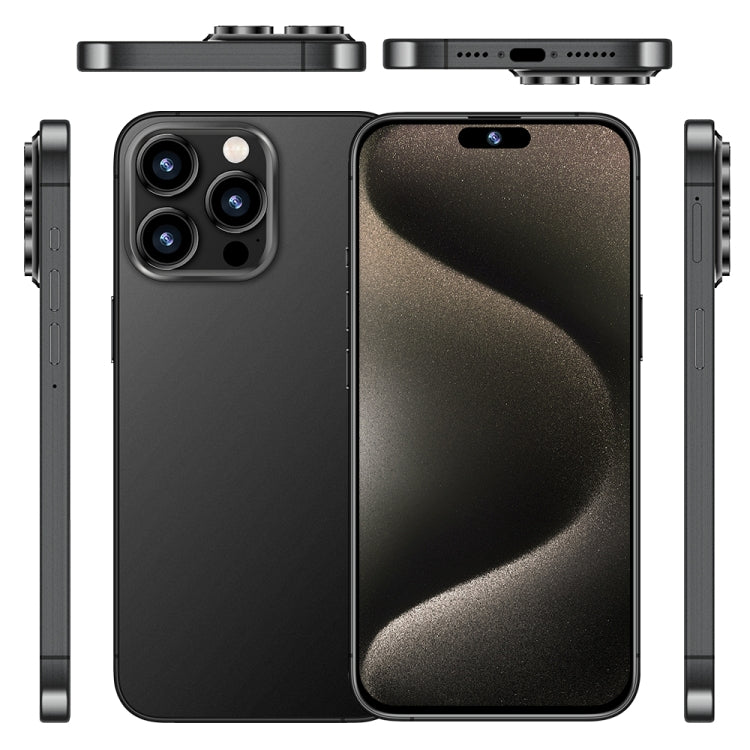 i15 Pro Max / Q5A, 6GB+128GB, 6.5 inch Screen, Face Identification, Android 10 MTK6762 Octa Core, OTG, NFC, Network: 4G, Dual SIM(Titanium Black) -  by PMC TechLife | Online Shopping South Africa | PMC TechLife