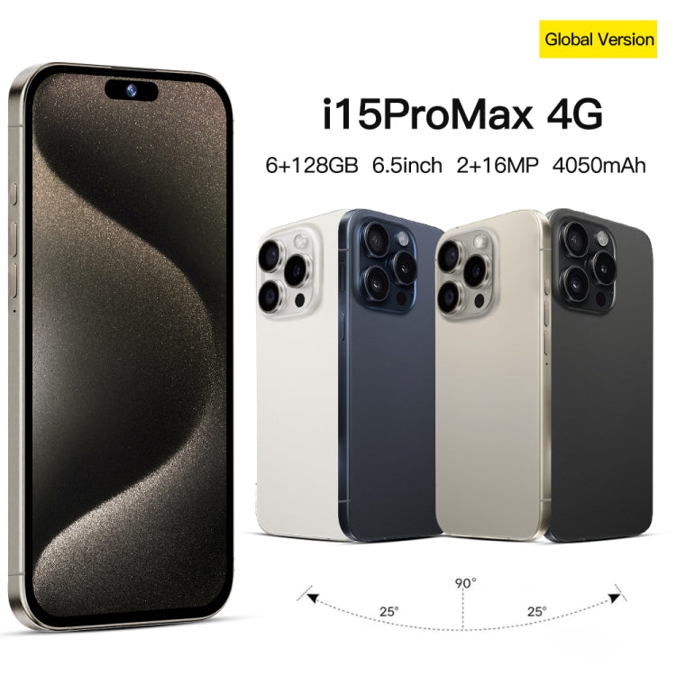 i15 Pro Max / Q5A, 6GB+128GB, 6.5 inch Screen, Face Identification, Android 10 MTK6762 Octa Core, OTG, NFC, Network: 4G, Dual SIM(Titanium Black) -  by PMC TechLife | Online Shopping South Africa | PMC TechLife