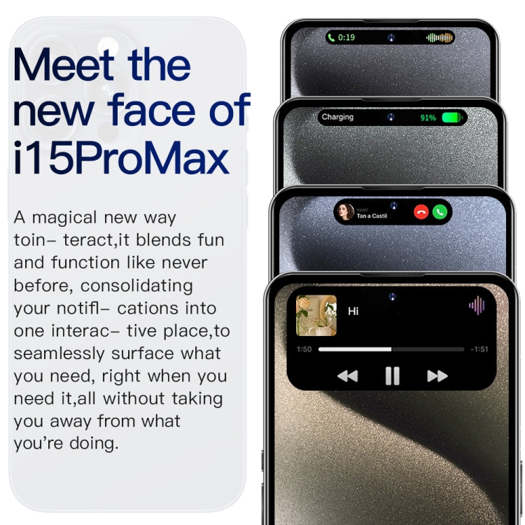i15 Pro Max / Q5, 2GB+16GB, 6.5 inch Screen, Face Identification, Android 8.1 MTK6580P Quad Core, Network: 3G, Dual SIM(Titanium Blue) - free shipping - PMC TechLife - Order now!