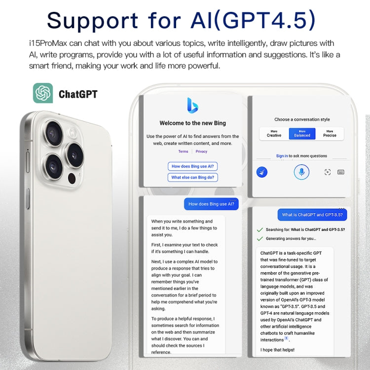 i15 Pro Max / Q5, 2GB+16GB, 6.5 inch Screen, Face Identification, Android 8.1 MTK6580P Quad Core, Network: 3G, Dual SIM(Titanium White) -  by PMC TechLife | Online Shopping South Africa | PMC TechLife