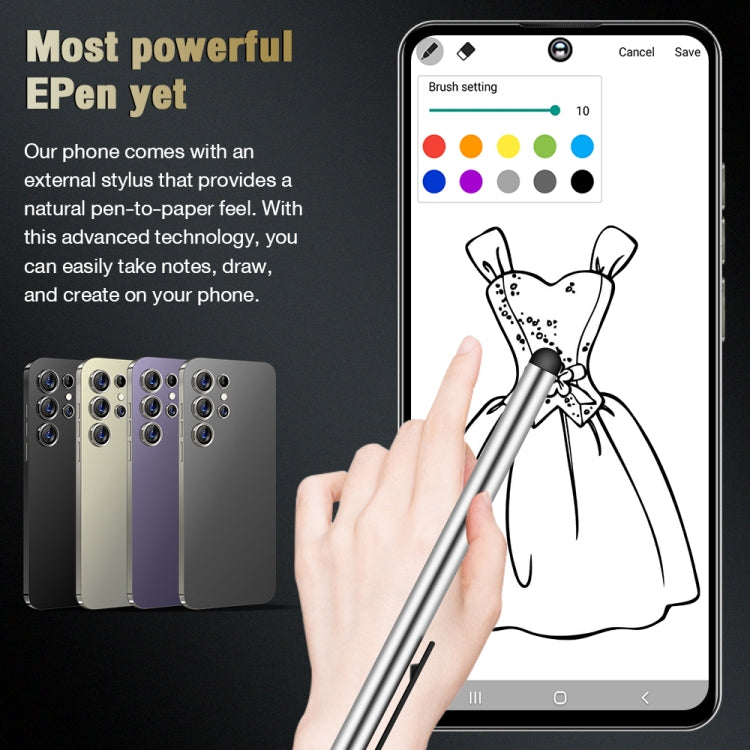 S24 Ultra / C24, 2GB+16GB, 6.8 inch Screen, Android 8.1 7731E Quad Core, Network: 3G, OTG, Dual SIM(Black) -  by PMC TechLife | Online Shopping South Africa | PMC TechLife