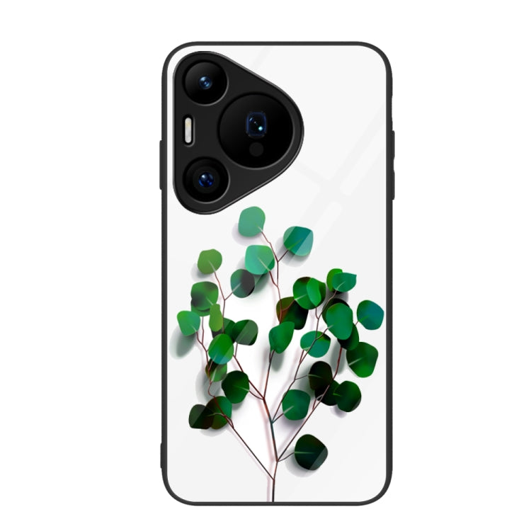 For Huawei Pura 70 Pro Colorful Painted Glass Phone Case(Sapling) - free shipping - PMC Jewellery - Order now!