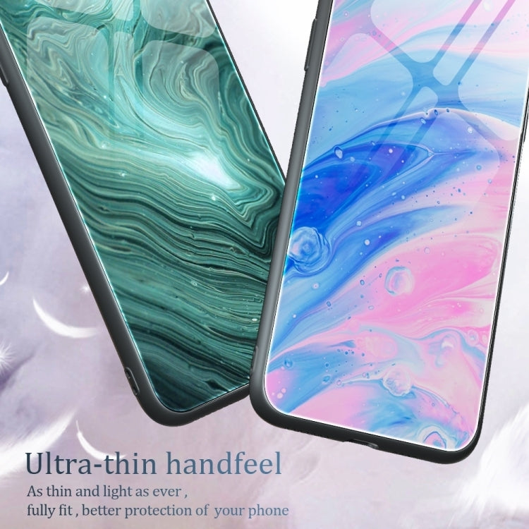For Huawei Pura 70 Ultra Marble Pattern Glass Protective Phone Case(Ocean Waves) - free shipping - PMC Jewellery - Order now!