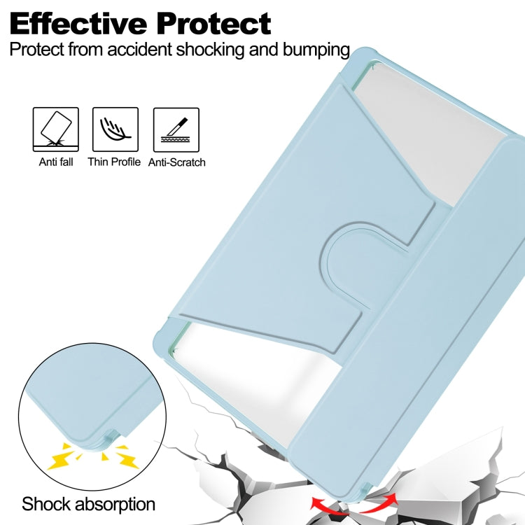 For iPad Pro 11 2024 Transparent Rotation Smart Leather Tablet Case(Sky Blue) - iPad Pro 11 2024 Cases by PMC TechLife | Online Shopping South Africa | PMC TechLife | Buy Now Pay Later Mobicred