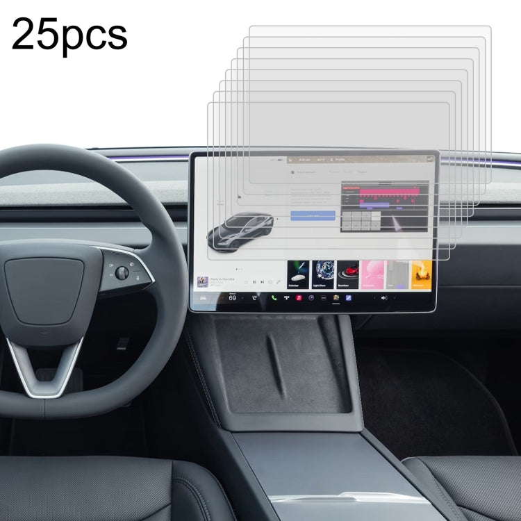 For Tesla Model 3 2024 25pcs Car Navigator Protective Film Tempered Glass Film - Accessories by PMC TechLife | Online Shopping South Africa | PMC TechLife | Buy Now Pay Later Mobicred