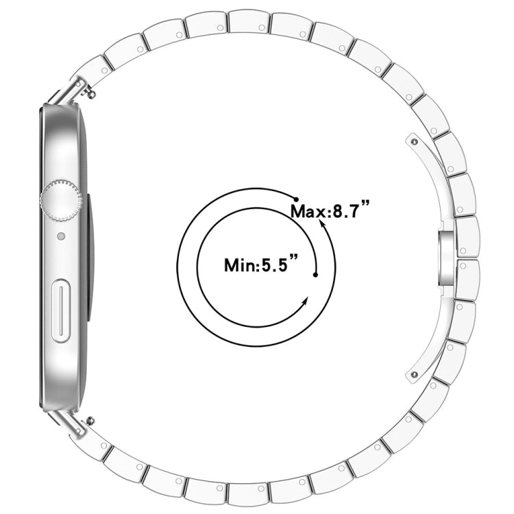 For Huawei Watch Fit3 One Bead Stainless Steel Watch Band(Silver) - free shipping - PMC TechLife - Order now!