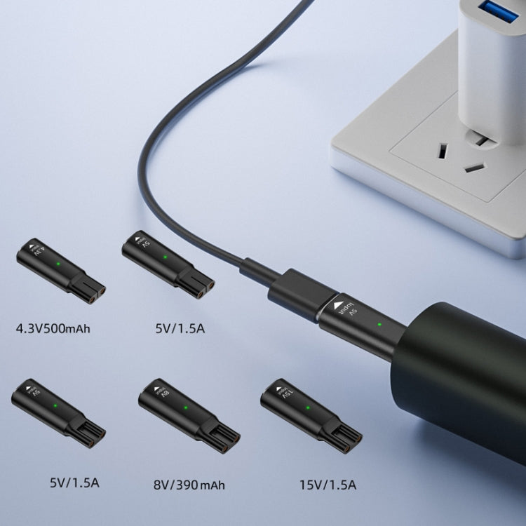 Shaver / Clipper Charging Adapter for Philips, Interface:Type-C to 5V Single Slot(Grey) - Shavers Parts by PMC TechLife | Online Shopping South Africa | PMC TechLife | Buy Now Pay Later Mobicred