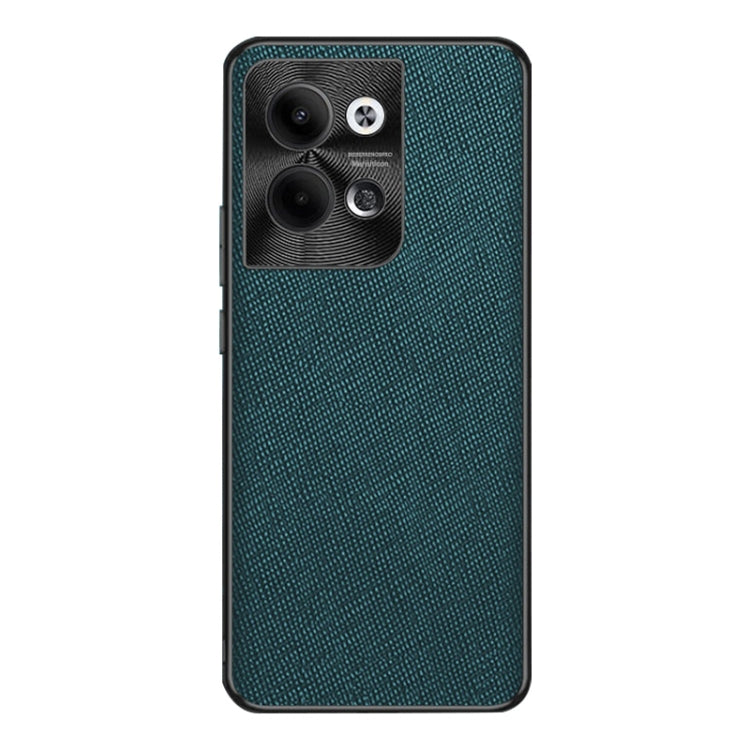 For OPPO Reno9 Pro Cross Texture PU Leather Phone Case(Dark Green) - OPPO Cases by PMC TechLife | Online Shopping South Africa | PMC TechLife | Buy Now Pay Later Mobicred