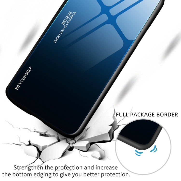 For Huawei Pura 70 Gradient Color Glass Phone Case(Aurora Blue) - free shipping - PMC Jewellery - Order now!