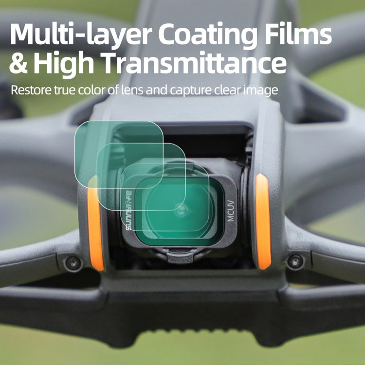 For DJI Avata 2 Sunnylife Camera Lens Filter, Filter:ND64 - free shipping - PMC TechLife - Order now!