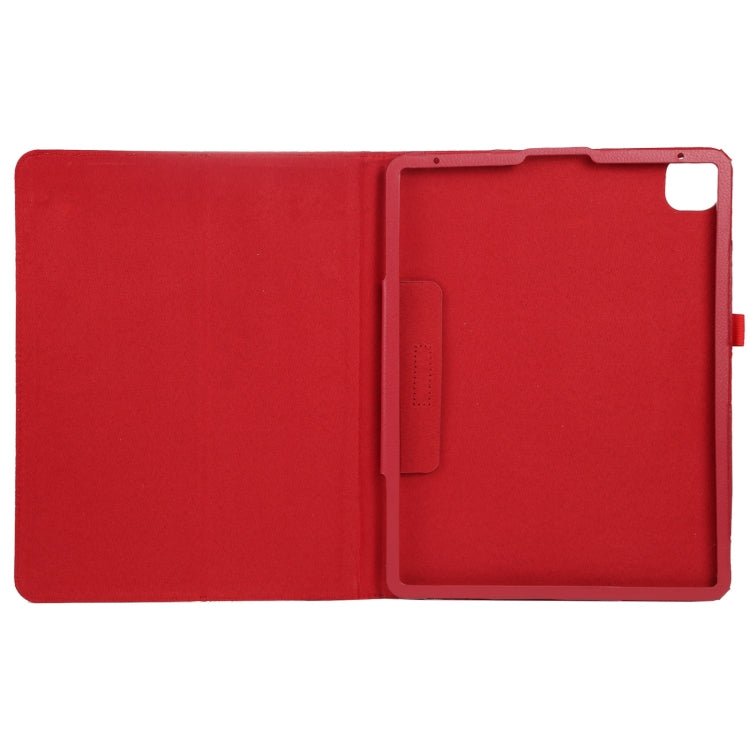 For iPad Air 11 2024 Litchi Texture Solid Color Leather Tablet Case(Red) - iPad Air 11 2024 Cases by PMC TechLife | Online Shopping South Africa | PMC TechLife | Buy Now Pay Later Mobicred