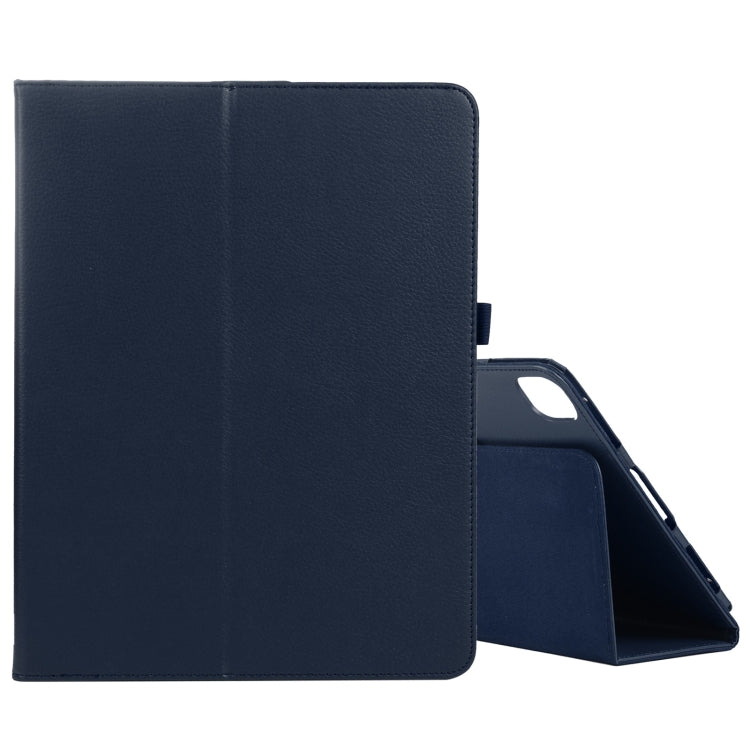 For iPad Pro 11 2024 Litchi Texture Solid Color Leather Tablet Case(Dark Blue) - iPad Pro 11 2024 Cases by PMC TechLife | Online Shopping South Africa | PMC TechLife | Buy Now Pay Later Mobicred