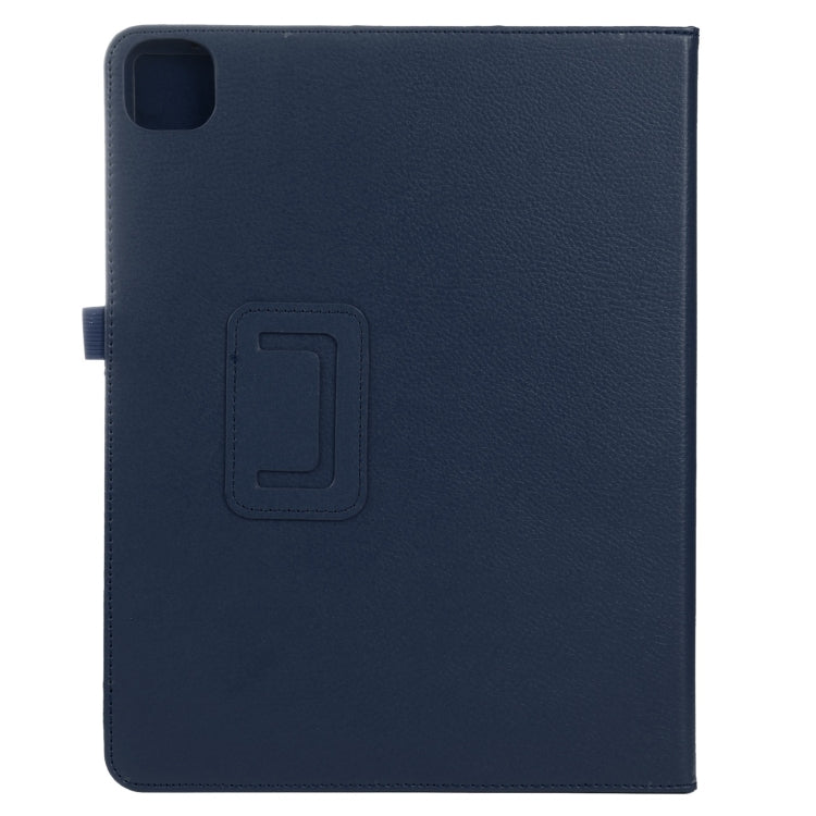 For iPad Pro 11 2024 Litchi Texture Solid Color Leather Tablet Case(Dark Blue) - iPad Pro 11 2024 Cases by PMC TechLife | Online Shopping South Africa | PMC TechLife | Buy Now Pay Later Mobicred