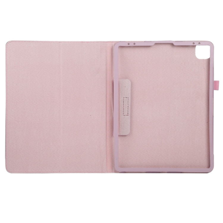 For iPad Pro 11 2024 Litchi Texture Solid Color Leather Tablet Case(Pink) - iPad Pro 11 2024 Cases by PMC TechLife | Online Shopping South Africa | PMC TechLife | Buy Now Pay Later Mobicred
