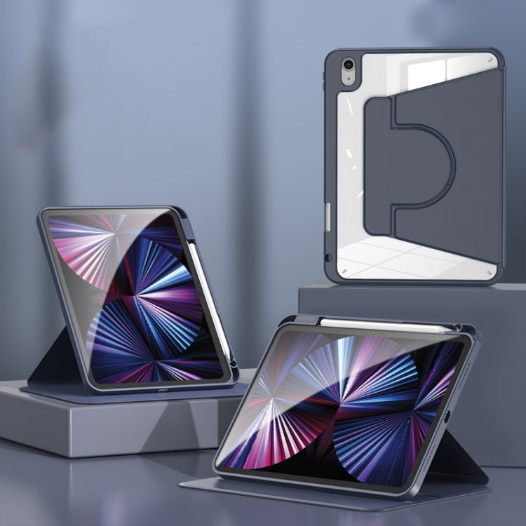 For iPad Pro 11 2024 2 in 1 Acrylic Split Rotating Leather Tablet Case(Dark Blue) - iPad Pro 11 2024 Cases by PMC TechLife | Online Shopping South Africa | PMC TechLife | Buy Now Pay Later Mobicred
