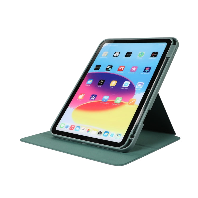 For iPad Pro 11 2024 2 in 1 Acrylic Split Rotating Leather Tablet Case(Pine Needle Green) - iPad Pro 11 2024 Cases by PMC TechLife | Online Shopping South Africa | PMC TechLife | Buy Now Pay Later Mobicred