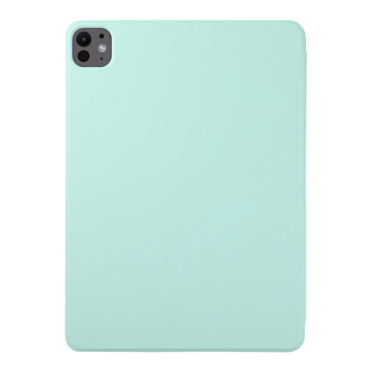 For iPad Pro 11 2024 Double-sided Clip Non-buckle Magnetic PU Smart Tablet Case(Light Green) - iPad Pro 11 2024 Cases by PMC TechLife | Online Shopping South Africa | PMC TechLife | Buy Now Pay Later Mobicred