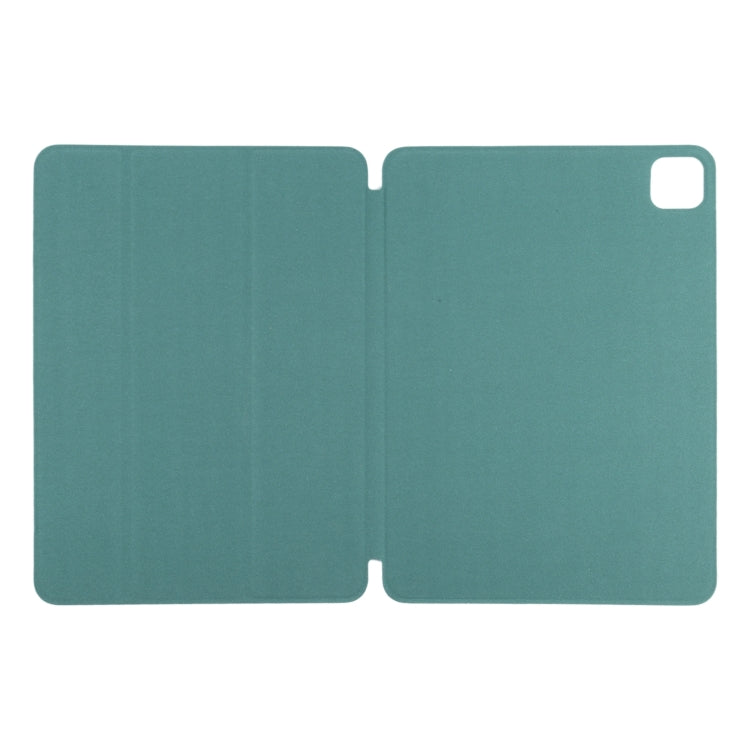 For iPad Pro 11 2024 Double-sided Clip Non-buckle Magnetic PU Smart Tablet Case(Green) - iPad Pro 11 2024 Cases by PMC TechLife | Online Shopping South Africa | PMC TechLife | Buy Now Pay Later Mobicred