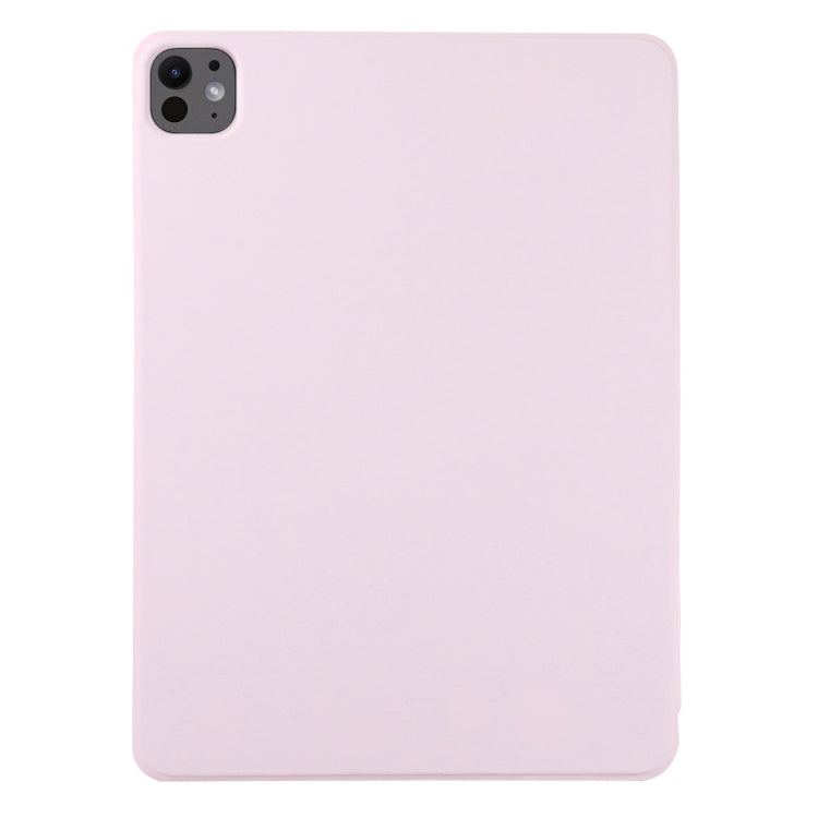 For iPad Pro 11 2024 Double-sided Clip Non-buckle Magnetic PU Smart Tablet Case(Pink) - iPad Pro 11 2024 Cases by PMC TechLife | Online Shopping South Africa | PMC TechLife | Buy Now Pay Later Mobicred