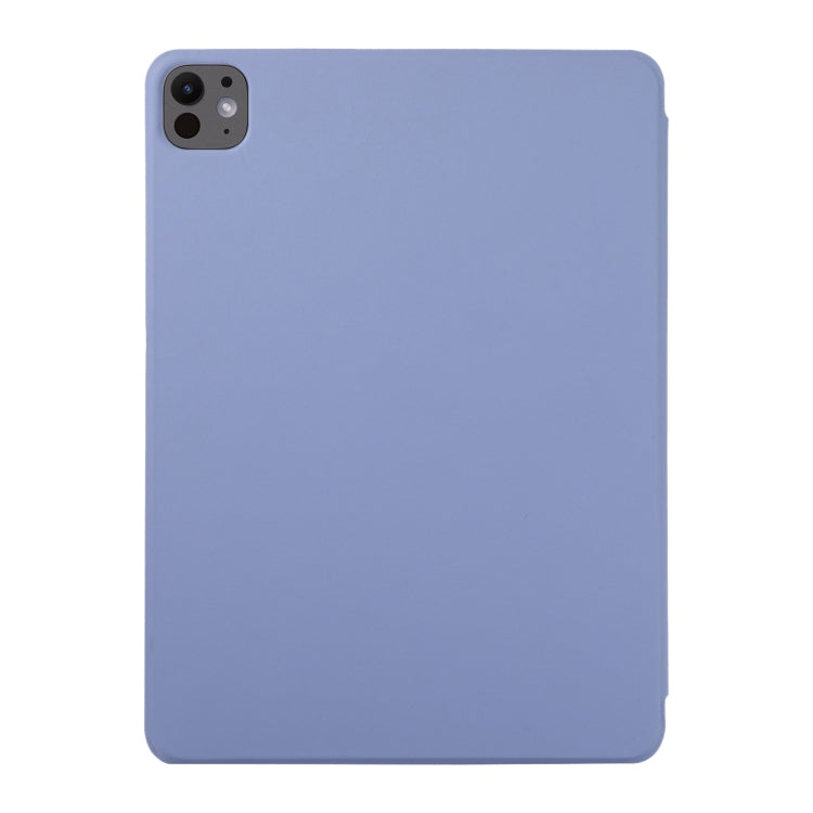 For iPad Pro 11 2024 Double-sided Clip Non-buckle Magnetic PU Smart Tablet Case(Purple) - iPad Pro 11 2024 Cases by PMC TechLife | Online Shopping South Africa | PMC TechLife | Buy Now Pay Later Mobicred