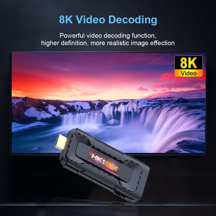 HK1 RBOX D8 RK3528 Android 13.0 Quad Core 8K HD Wifi6 Bluetooth TV Stick, RAM:4GB+32GB(UK Plug) - Android TV Sticks by PMC TechLife | Online Shopping South Africa | PMC TechLife | Buy Now Pay Later Mobicred