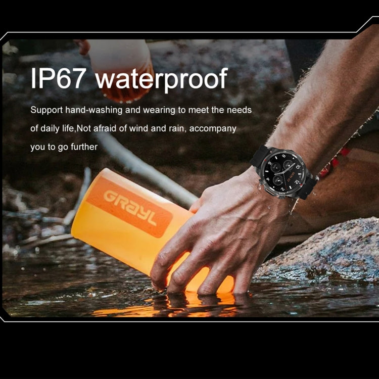 DK68 1.53 inch IP67 BT 5.0 Fitness Sport Smart Watch, Support LED Flashlight / Bluetooth Call / Sleep / Blood Oxygen / Heart Rate / Blood Pressure Health Monitor(Black) - Smart Watches by PMC TechLife | Online Shopping South Africa | PMC TechLife | Buy Now Pay Later Mobicred