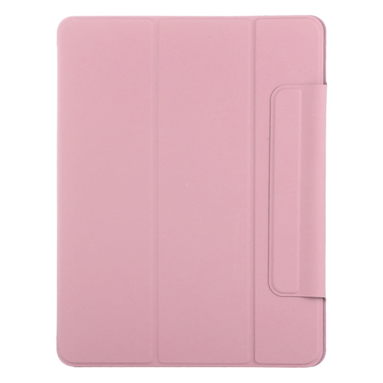For iPad Air 11 2024 Double-sided Clip Fixed Buckle Magnetic PU Leather Smart Tablet Case(Light Pink) - iPad Air 11 2024 Cases by PMC TechLife | Online Shopping South Africa | PMC TechLife | Buy Now Pay Later Mobicred