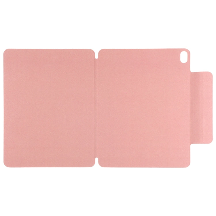 For iPad Air 11 2024 Double-sided Clip Fixed Buckle Magnetic PU Leather Smart Tablet Case(Pink) - iPad Air 11 2024 Cases by PMC TechLife | Online Shopping South Africa | PMC TechLife | Buy Now Pay Later Mobicred