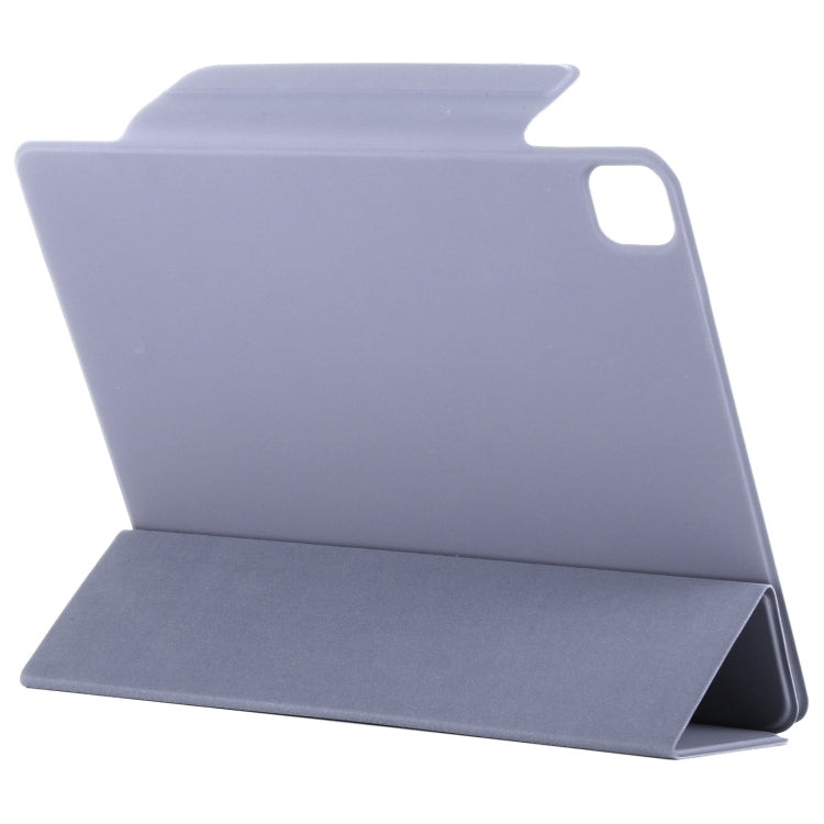 For iPad Pro 11 2024 Double-sided Clip Fixed Buckle Magnetic PU Leather Smart Tablet Case(Purple) - iPad Pro 11 2024 Cases by PMC TechLife | Online Shopping South Africa | PMC TechLife | Buy Now Pay Later Mobicred