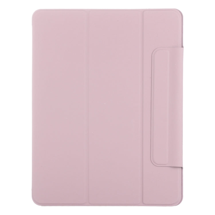 For iPad Pro 11 2024 Double-sided Clip Fixed Buckle Magnetic PU Leather Smart Tablet Case(Rose Gold) - iPad Pro 11 2024 Cases by PMC TechLife | Online Shopping South Africa | PMC TechLife | Buy Now Pay Later Mobicred