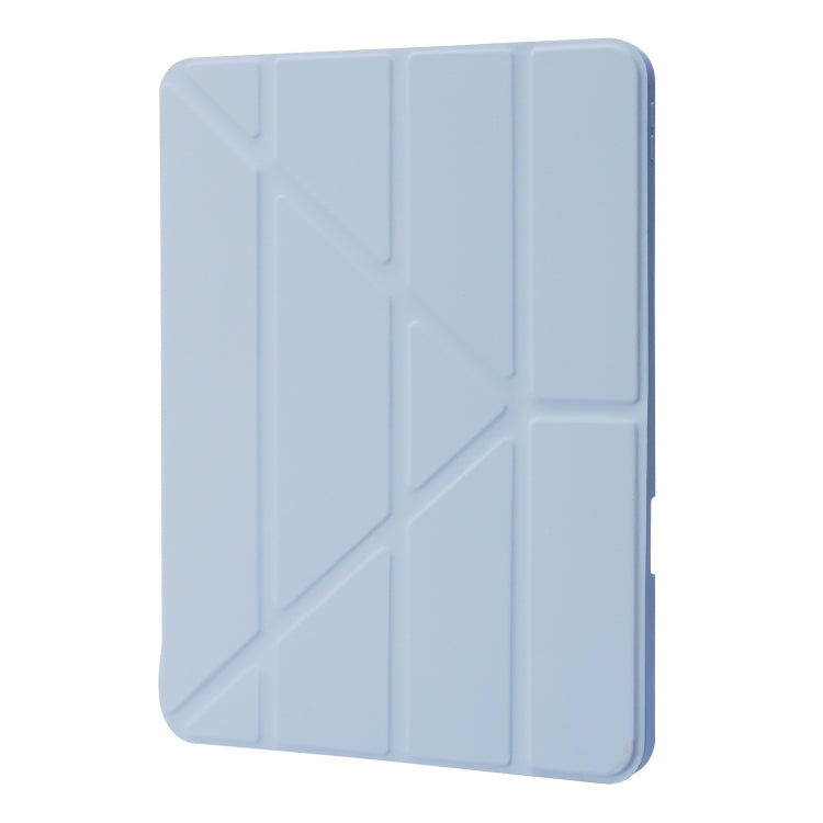 For iPad Pro 13 2024 Deformation Transparent Acrylic Leather Tablet Case(Light Blue) - free shipping - PMC TechLife - Order now!
