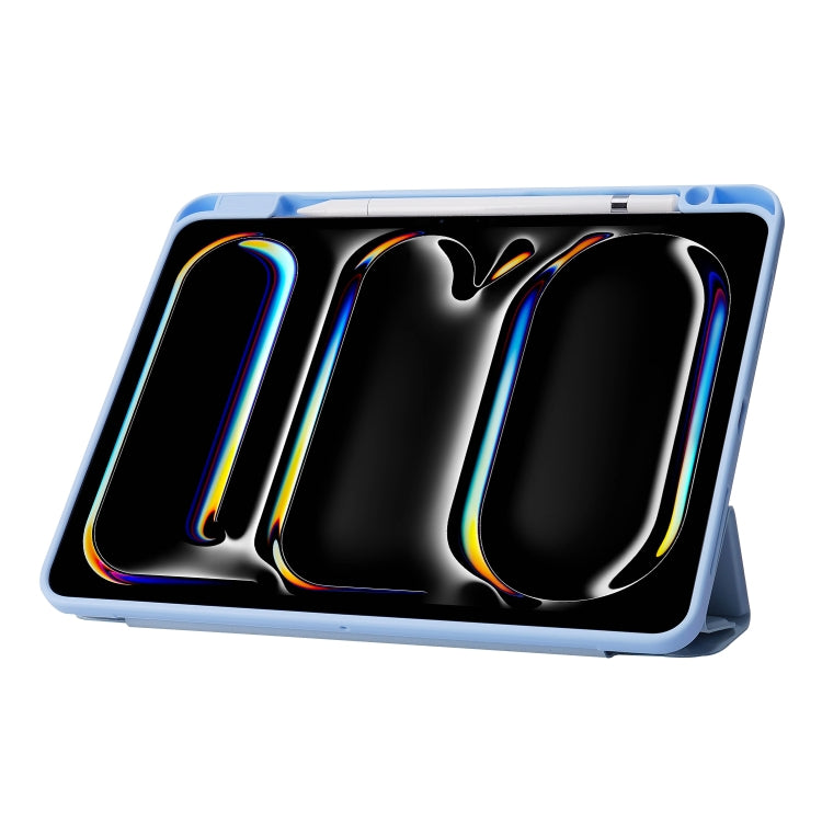 For iPad Pro 11 2024 Deformation Transparent Acrylic Leather Tablet Case(Black) - iPad Pro 11 2024 Cases by PMC TechLife | Online Shopping South Africa | PMC TechLife | Buy Now Pay Later Mobicred