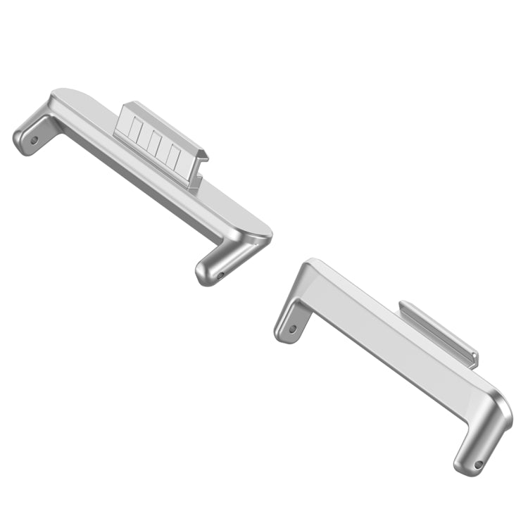 For Huawei Watch Fit3 20mm 1 Pair Stainless Steel Metal Watch Band Connector(Silver) - free shipping - PMc TechLife - Order now!