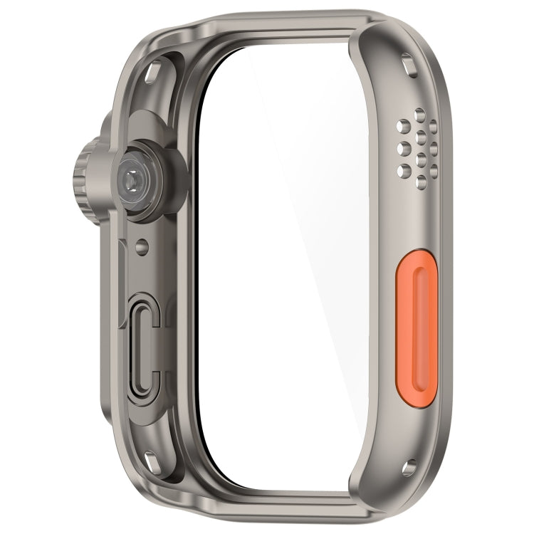 For Huawei Watch Fit3 PC + Tempered Glass Film Full Coverage Watch Protective Case(Titanium Color) - Watch Cases by PMC TechLife | Online Shopping South Africa | PMC TechLife | Buy Now Pay Later Mobicred