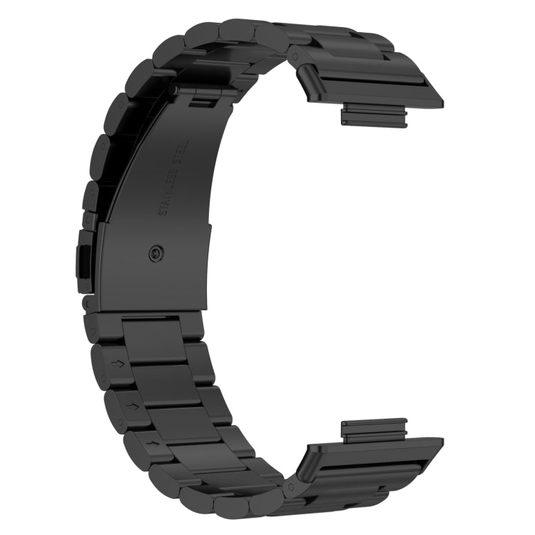 For Huawei Watch Fit 3 Three Bead Stainless Steel Metal Watch Band(Black) - free shipping - PMc TechLife - Order now!