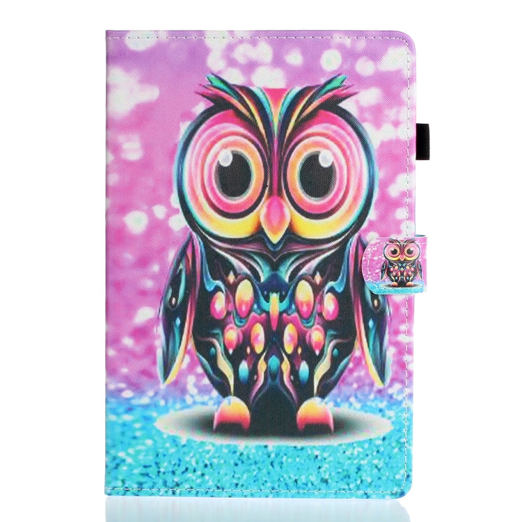 For iPad Pro 11 2024 Coloured Drawing Stitching Smart Leather Tablet Case(Owl) - iPad Pro 11 2024 Cases by PMC TechLife | Online Shopping South Africa | PMC TechLife | Buy Now Pay Later Mobicred